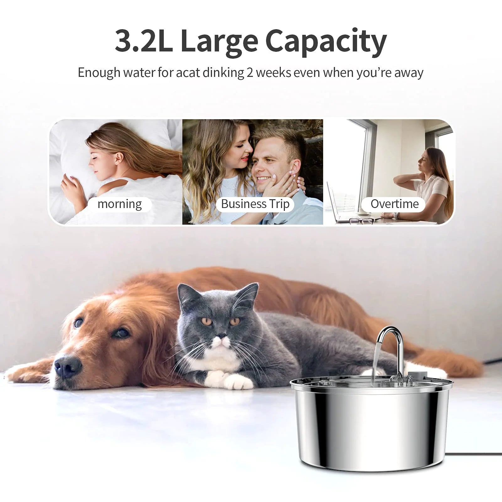 Stainless Steel Water Dispenser - Automatic Fountain