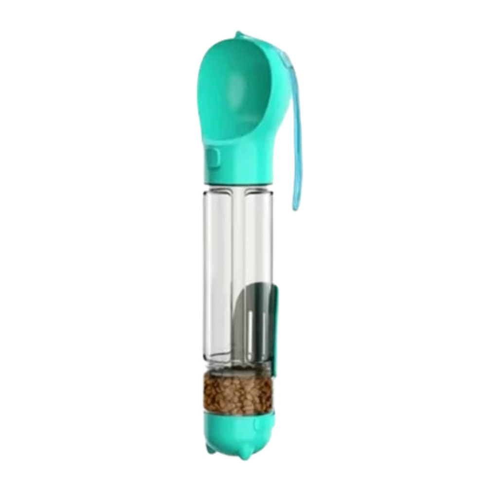 3-in-1 Portable Dog Water Bottle and Food Dispenser