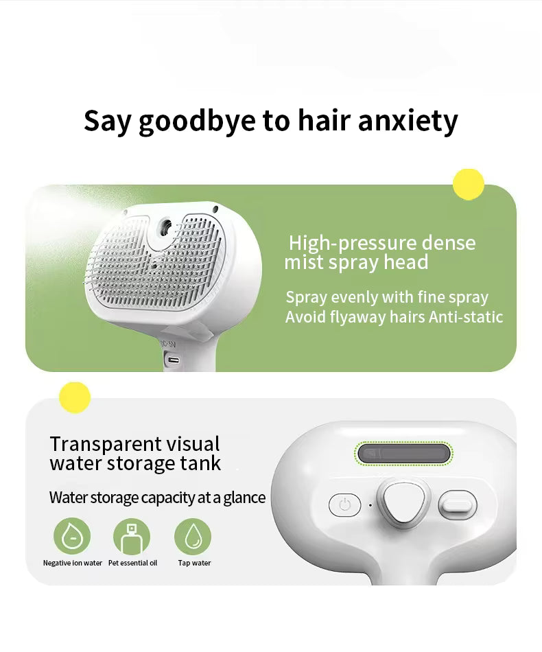 Pet Spray Grooming Brush