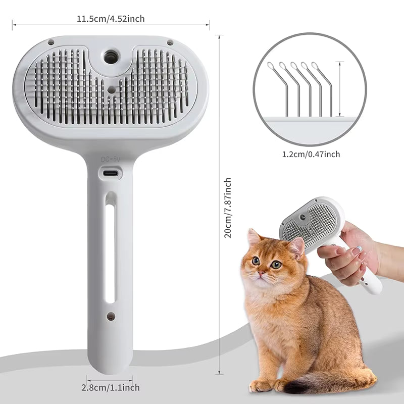 Pet Spray Grooming Brush