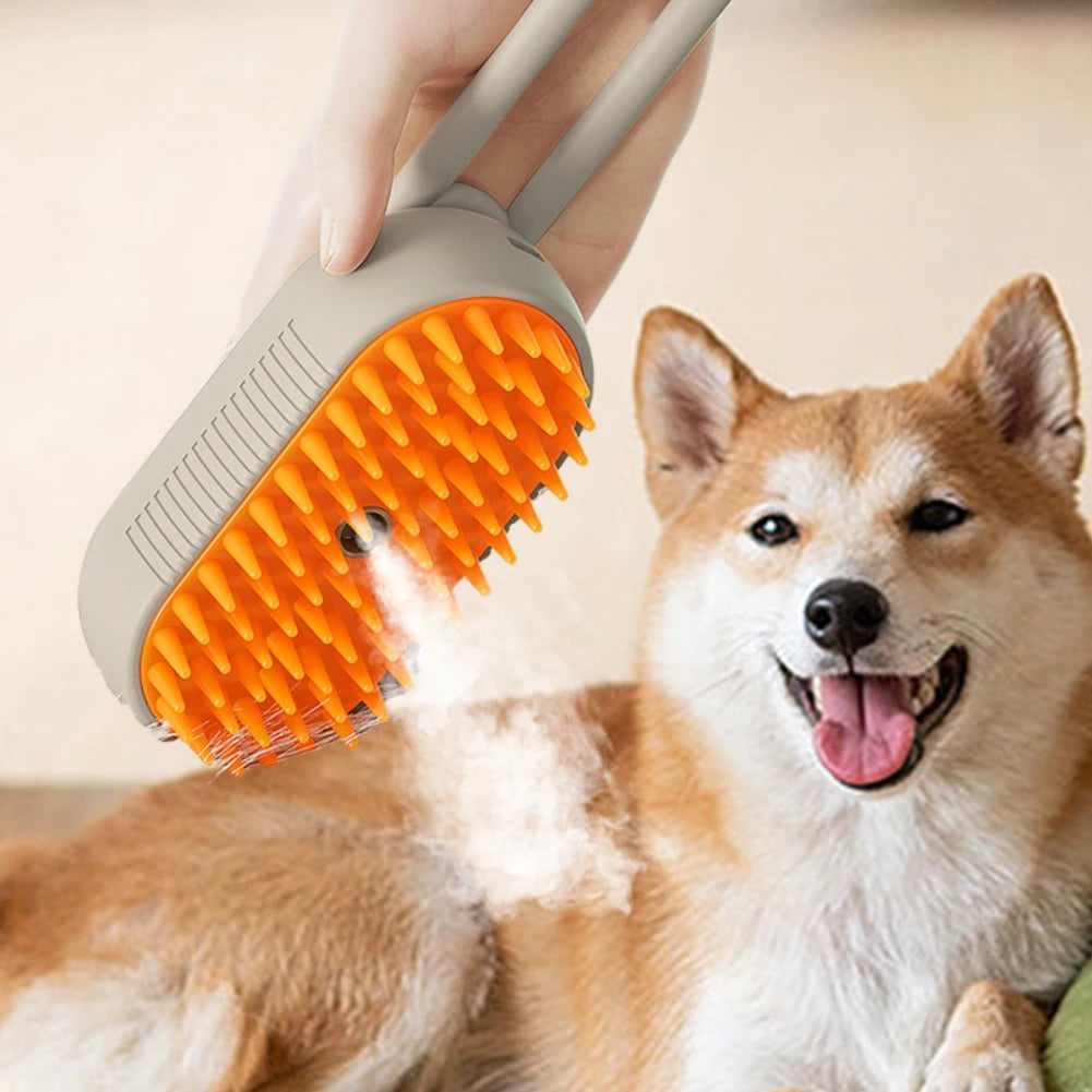 3-in-1 Steam Pet Brush