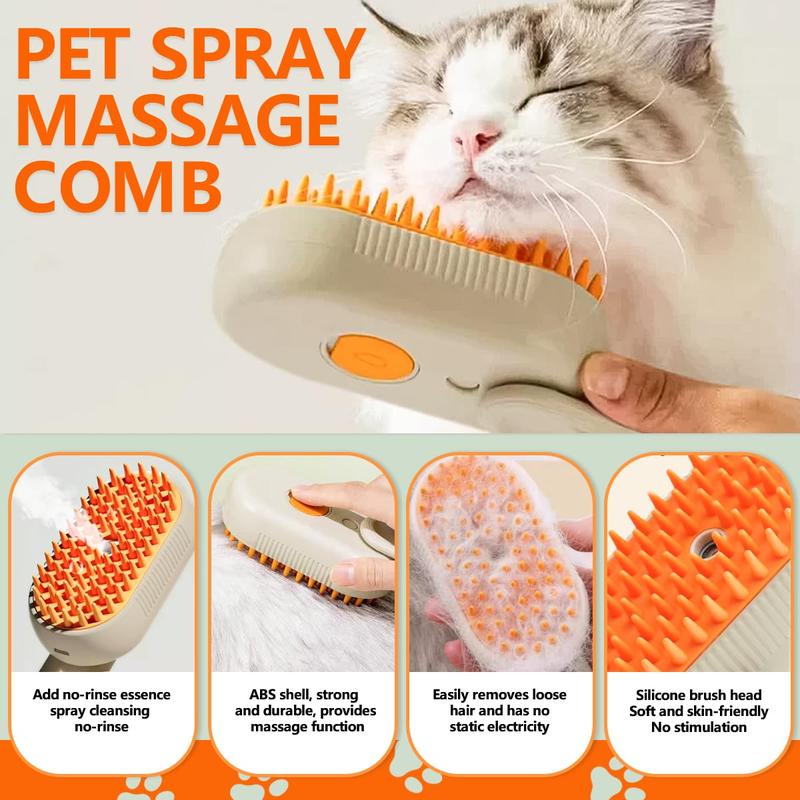 3-in-1 Steam Pet Brush
