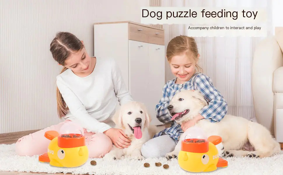 Duck Shaped Cat Feeders Toy